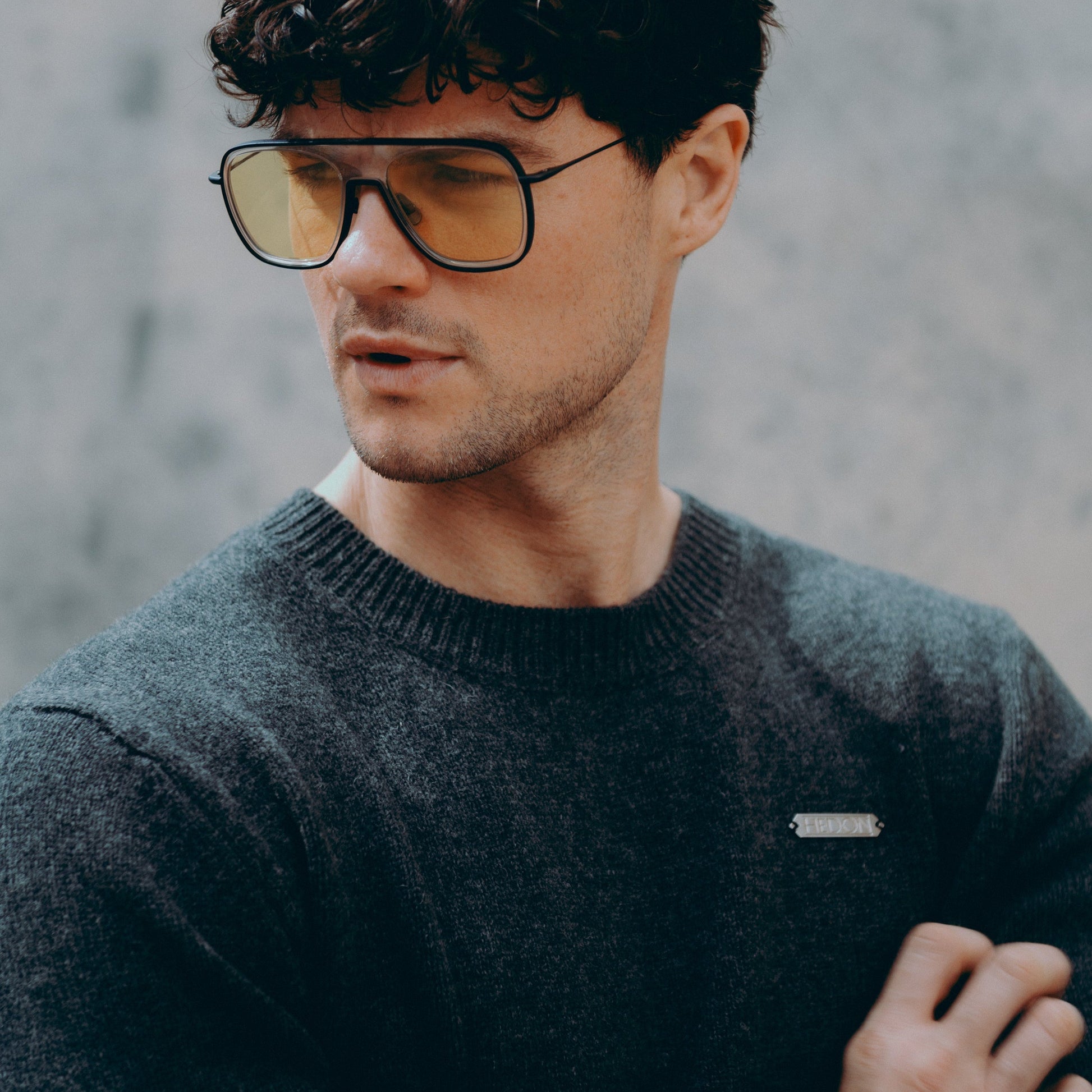 GREY WOOL SWEATER