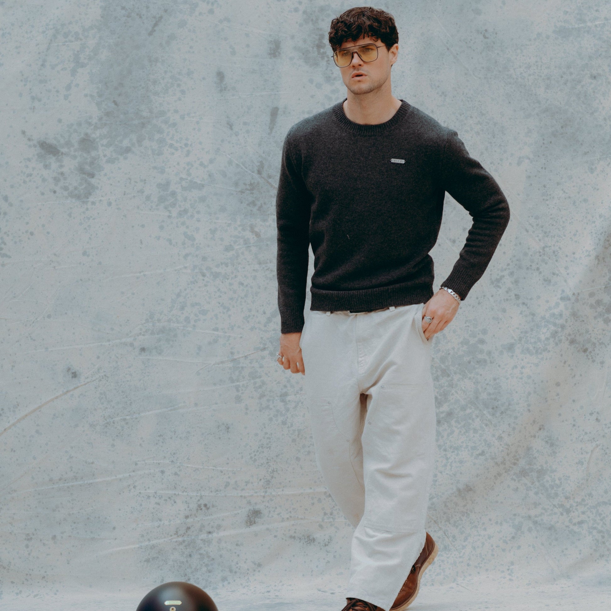 GREY WOOL SWEATER