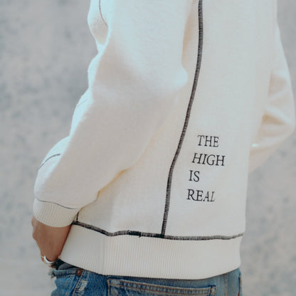 WHITE STRIPES SWEATER