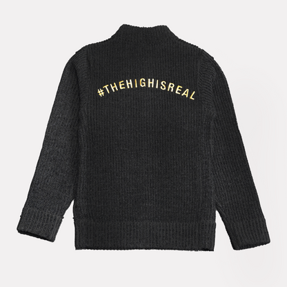 BLACK KNIT JACKET