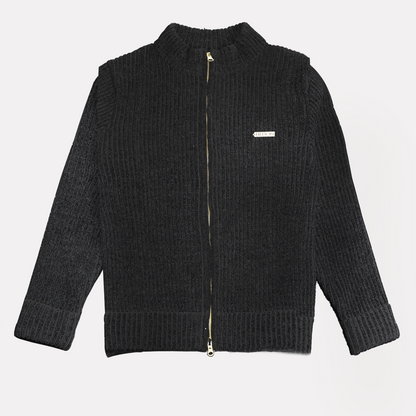 BLACK KNIT JACKET
