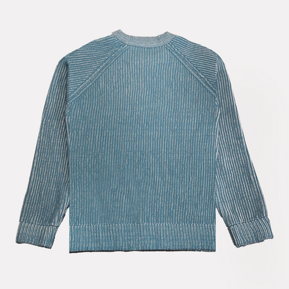BLUE KNIT SWEATER