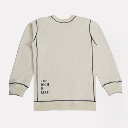 WHITE STRIPES SWEATER